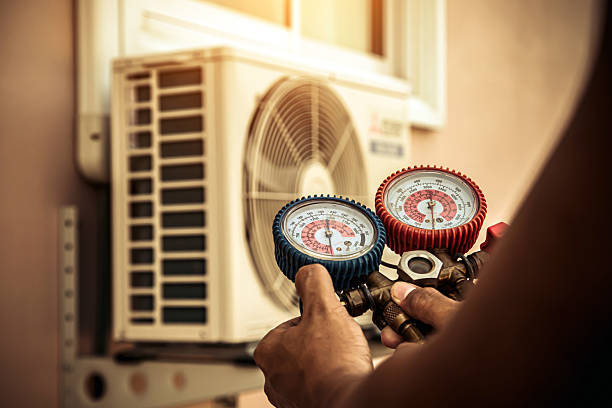 Professional Air Conditioning Service technician working in Emerson, GA